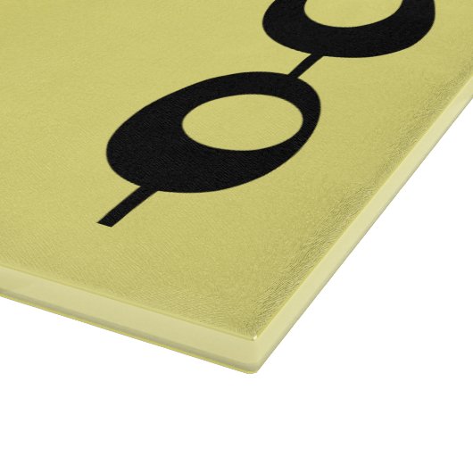 Retro Atomic Mitte Jahrhundert Moderne Coole Katze Schneidebrett (Ecke)