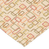 Retro Atomic Mitte Jahrhundert Modernes Olive Gelb Tischdecke (Schrägansicht)