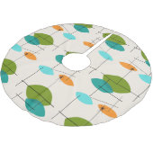 Retro Atomic Mobile Muster Weihnachtsbaumrock Polyester Weihnachtsbaumdecke (Schrägansicht)