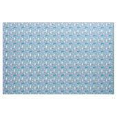 Retro Atomic Pattern der 50er Jahre in Blau und Li Stoff (Fat Quarter (45,7 x 55,9 cm))