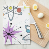 Retro atomic.png geschirrtuch (Viertel Falte)