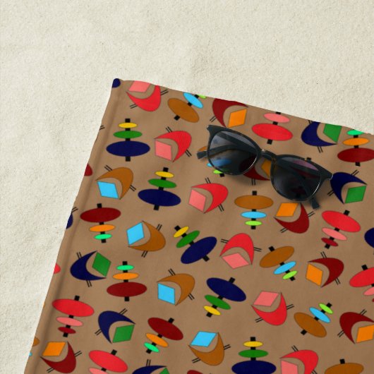 Retro Atomic Shapes  Strandtuch (Beispiel)