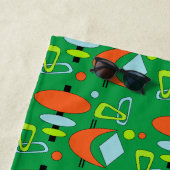 Retro Atomic Shapes Strandtuch (Beispiel)