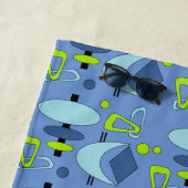 Retro Atomic Shapes Strandtuch (Beispiel)
