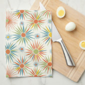 Retro Atomic Star Küchentuch (Viertel Falte)