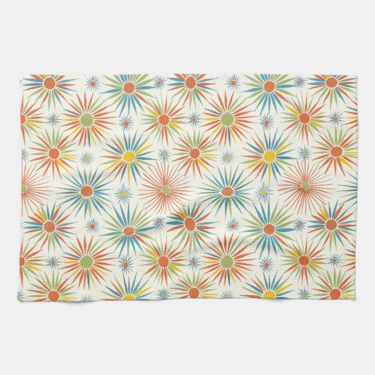 Retro Atomic Star Küchentuch (Horizontal)