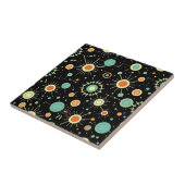 Retro Atomic Starburst Midcentury Pattern Fliese (Seite)