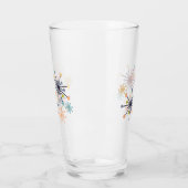 Retro Atomic Sternexplosion Modernes Mittelalter Glas (Links)