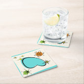 Retro Atoming Boomerang & Sternexplosionen Paper U Untersetzer (Vor Ort)