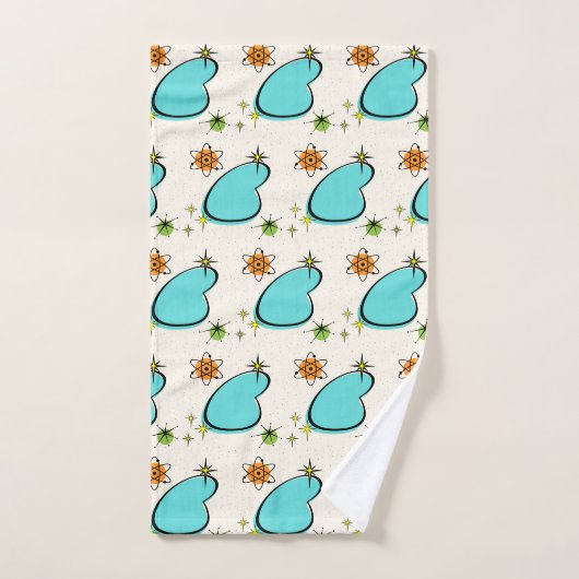 Retro Atomkugel und Sternexplosionen Handtuch Badhandtuch Set (Handtuch)