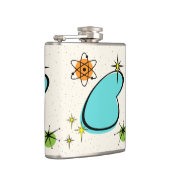 Retro Atomkugel Vinyl Wrapped Flask Flachmann (Rechts)