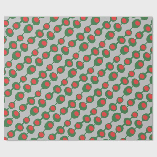 Retro-Atomöle Geschenkpapier (Flach)