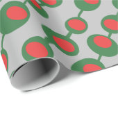 Retro-Atomöle Geschenkpapier (Rolleneckpunkt)