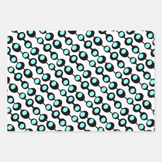 Retro Atomolives Trio Geschenkpapier Set (Vorderseite 2)