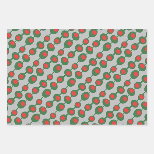 Retro Atomolives Trio Geschenkpapier Set (Vorderseite)