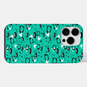 Retro-Atomspinnen iPhone Hülle (Rückseite (Horizontal))