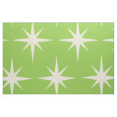 Retro Atomstars Muster auf Kalkgrün Stoff (Fat Quarter (45,7 x 55,9 cm))