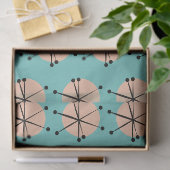 Retro-Atomstern-Muster Seidenpapier (Geschenk)