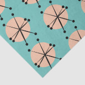 Retro-Atomstern-Muster Seidenpapier (Detail)