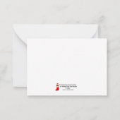 Retro Atomweihnachtsfest Mitteilungskarte (Rückseite)