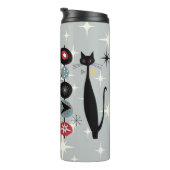 Retro Atomzeit Mitte Jahrhundert Moderne MCM Coole Thermosbecher (Nach rechts gedreht)