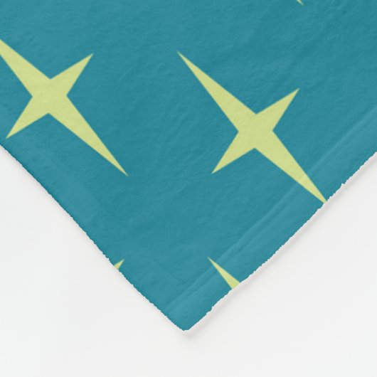 Retro Atomzeitalter-Sternchen-Vereinbarung Fleecedecke (Ecke)