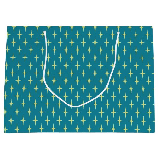 Retro Atomzeitalter-Sternchen-Vereinbarung Große Geschenktüte (Vorderseite)