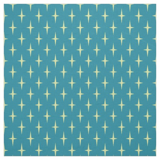 Retro Atomzeitalter-Sternchen-Vereinbarung Stoff (Muster)