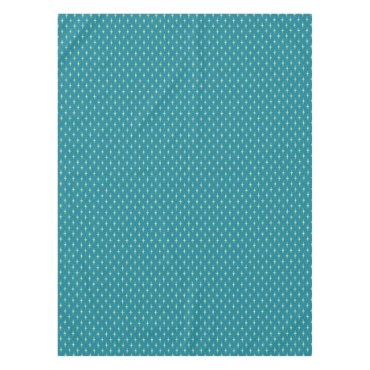 Retro Atomzeitalter-Sternchen-Vereinbarung Tischdecke (Vorderseite)