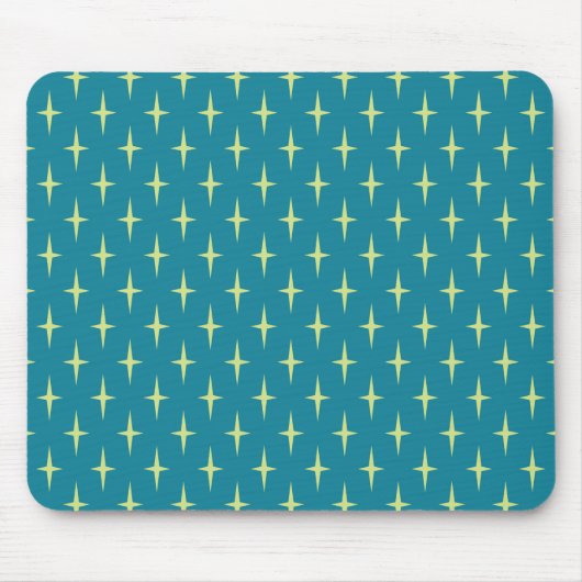 Retro-Atomzeitalter-Sternmuster Mousepad (Vorne)