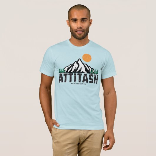 Retro Attitash Ski T-Shirt (Vorne ganz)