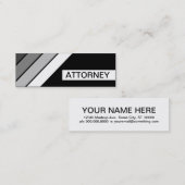 Retro-ATTORNEY Mini Visitenkarte (Vorne/Hinten)