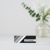 Retro-ATTORNEY Mini Visitenkarte (Stehend Vorderseite)