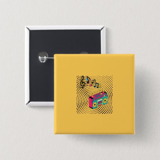 Retro Audio Boombox. Button (Vorne & Hinten)