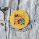 Retro Audio Boombox. Button (Beispiel)