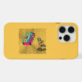 Retro-Audio-Boombox. iPhone Hülle (Rückseite (Horizontal))