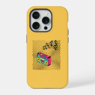 Retro-Audio-Boombox. iPhone 15 Pro Hülle