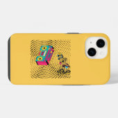 Retro-Audio-Boombox. iPhone Hülle (Rückseite (Horizontal))