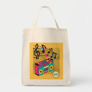 Retro Audio Boombox. Tragetasche