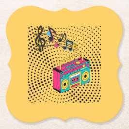 Retro Audio Boombox. Untersetzer