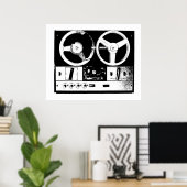 Retro-Audio Poster (Heimbüro)