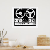 Retro-Audio Poster (Küche)