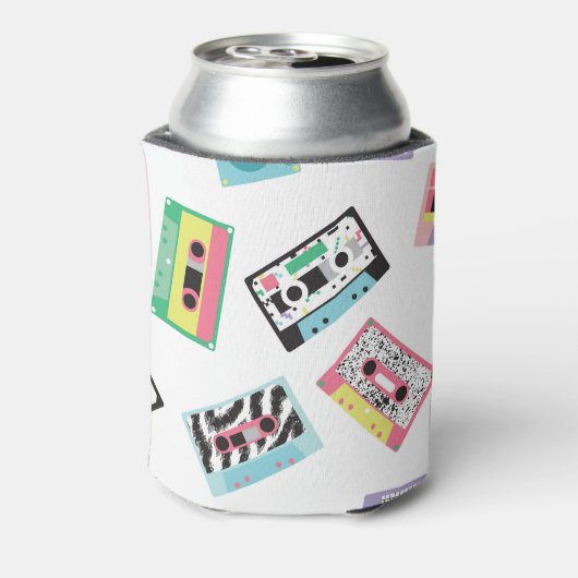 Retro Audio Tapes: 80er nahtlos. Dosenkühler (Kanne Rückseite)