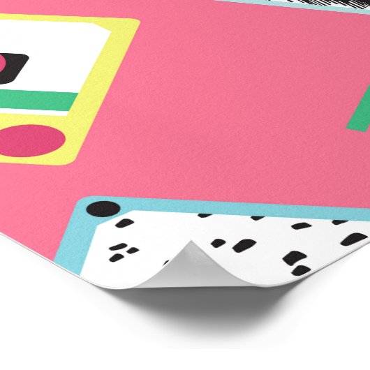Retro Audio Tapes: 80er Style. Poster (Ecke)