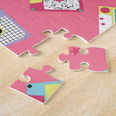 Retro Audio Tapes: 80er Style. Puzzle (Seite)
