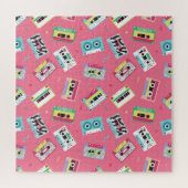Retro Audio Tapes: 80er Style. Puzzle (Horizontal)