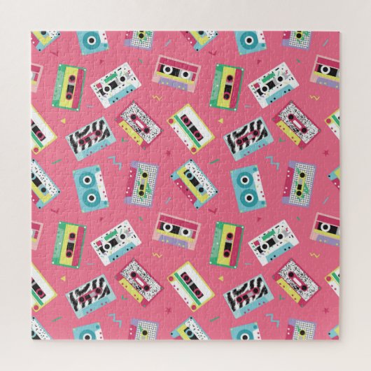 Retro Audio Tapes: 80er Style. Puzzle (Vertikal)
