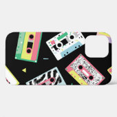 Retro-Audiobänder, 80er-Stil-Muster. Case-Mate iPhone Hülle (Rückseite (Horizontal))