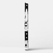 Retro-Audiobänder, altmodisches Muster. Case-Mate iPhone Hülle (Rückseite / Links)