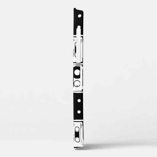 Retro-Audiobänder, altmodisches Muster. Case-Mate iPhone Hülle (Rückseite / Links)